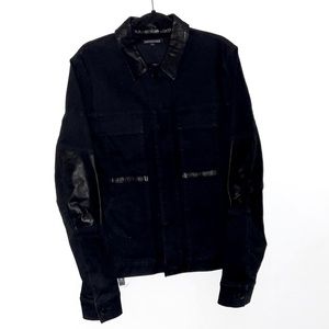 Alexandre Plokhov Trucker Denim/Leather Jacket Men’s Size 50IT​​​​